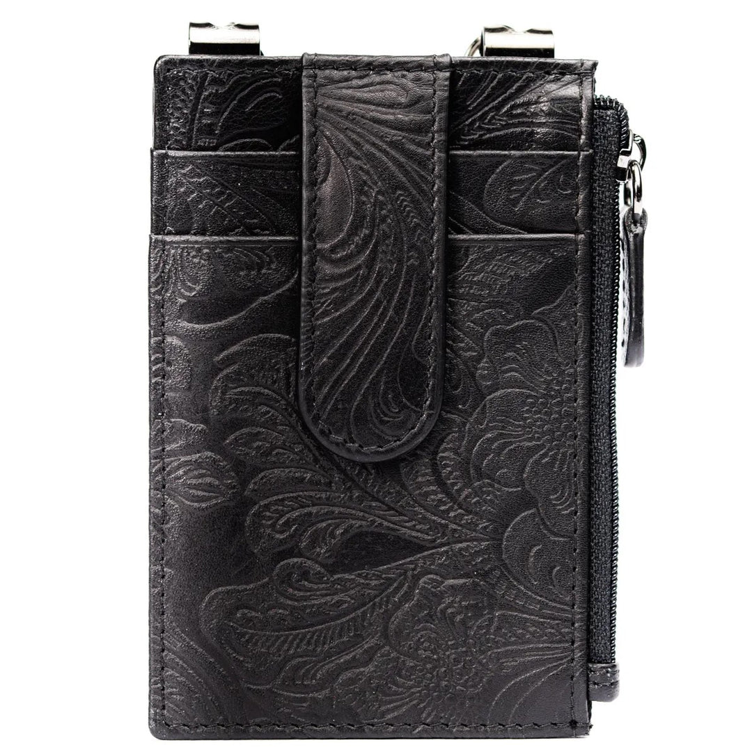 Sidekick Embossed Black Wallet 1060-V2