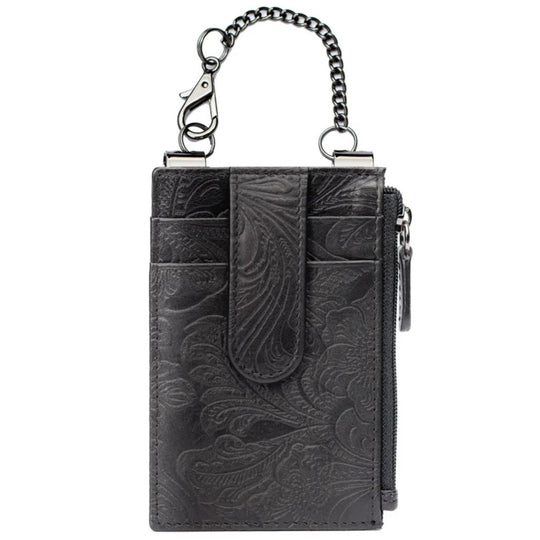 Sidekick Embossed Black Wallet 1060-V2