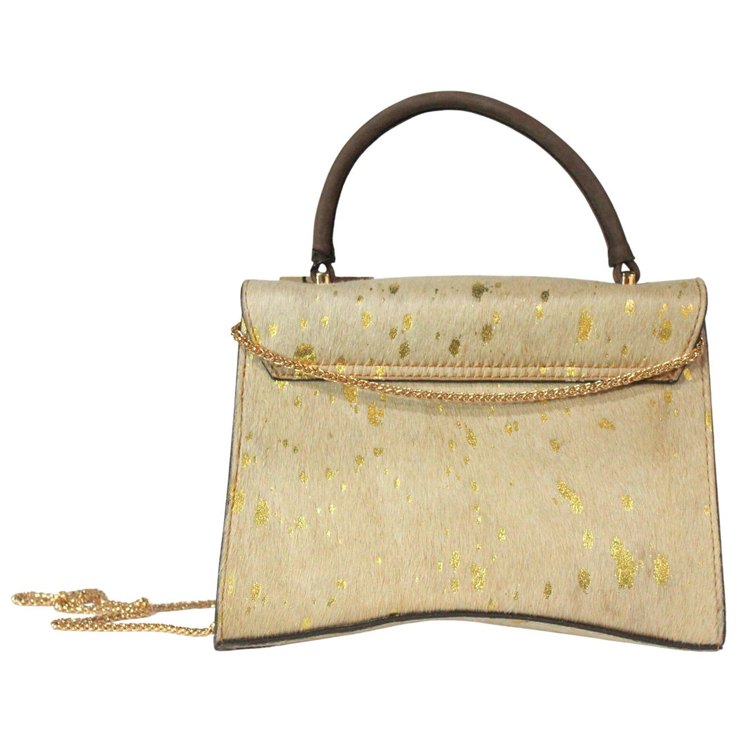 Jaac Arnold Brooklyn Cowhide Cream Handbag