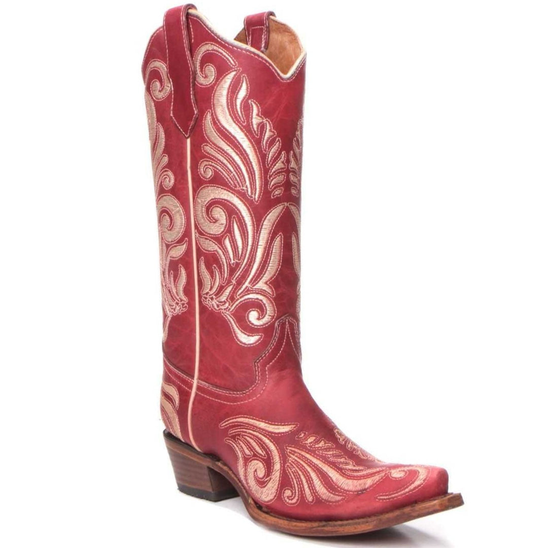 Circle G Red Embroidery Women's Boot L5760