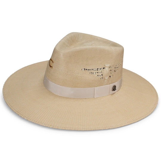 Charlie 1 Horse Mexico Shore Cream Straw Flat Brim