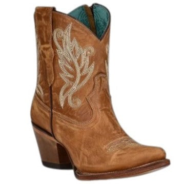 Corral Gold Embroidery Women's Bootie A4218