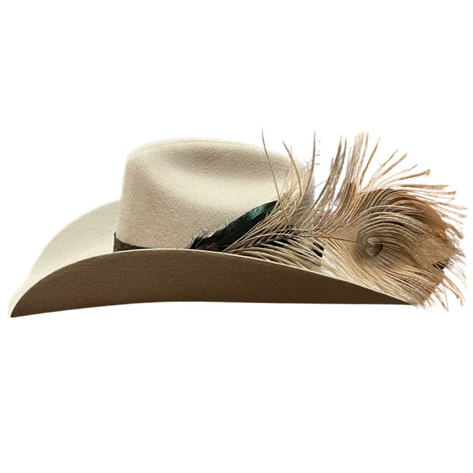 Caimey "Lady Peacock" Wool Cowboy Hat