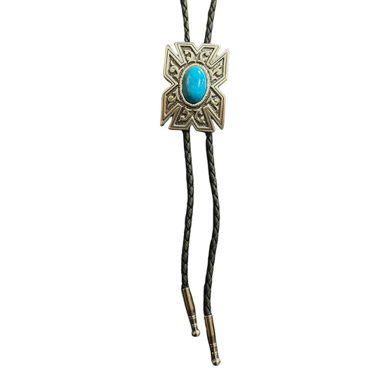 AndWest Western Turquoise Bolo Tie BOL126