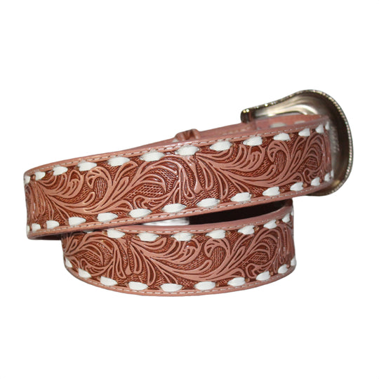 Jaac Arnold Embossed Pink Belt 8400