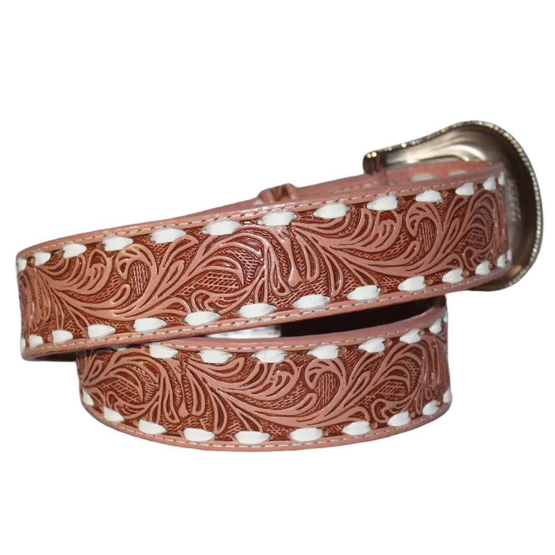 Jaac Arnold Embossed Pink Belt 8400