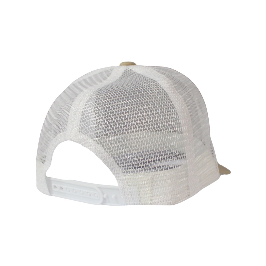 WB Tan White Patch Trucker Hat
