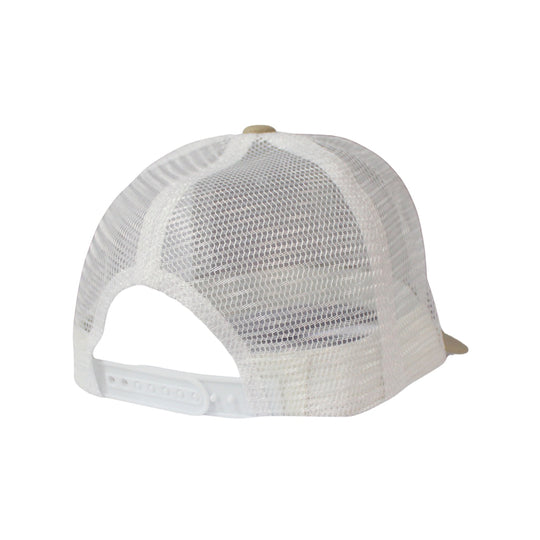 WB Tan White Patch Trucker Hat