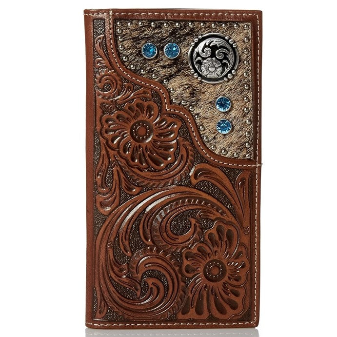 Nocona Tooled Hide Rodeo Wallet N5426208