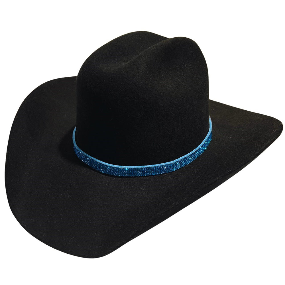 Big Star Bling Turquoise Suede Hatband