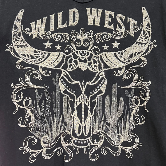 Liberty Wear Wild West Steer Women's Tee 7156