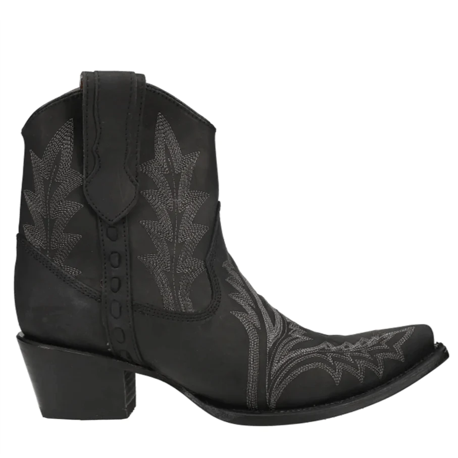 Circle G Embroidery Black Women's Bootie L5701