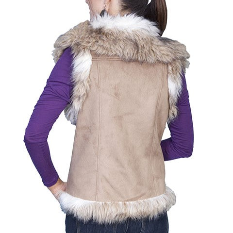 Scully Faux Fur Hazelnut Women's Vest 8023