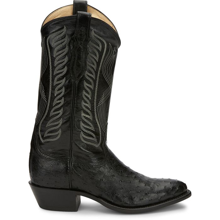 Tony Lama McCandles Black FQ Ostrich Men's Boot 8255