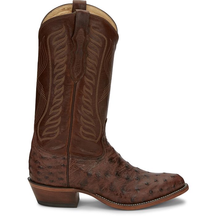 Tony Lama McCandles Chocolate FQ Ostrich Men's Boot 8256