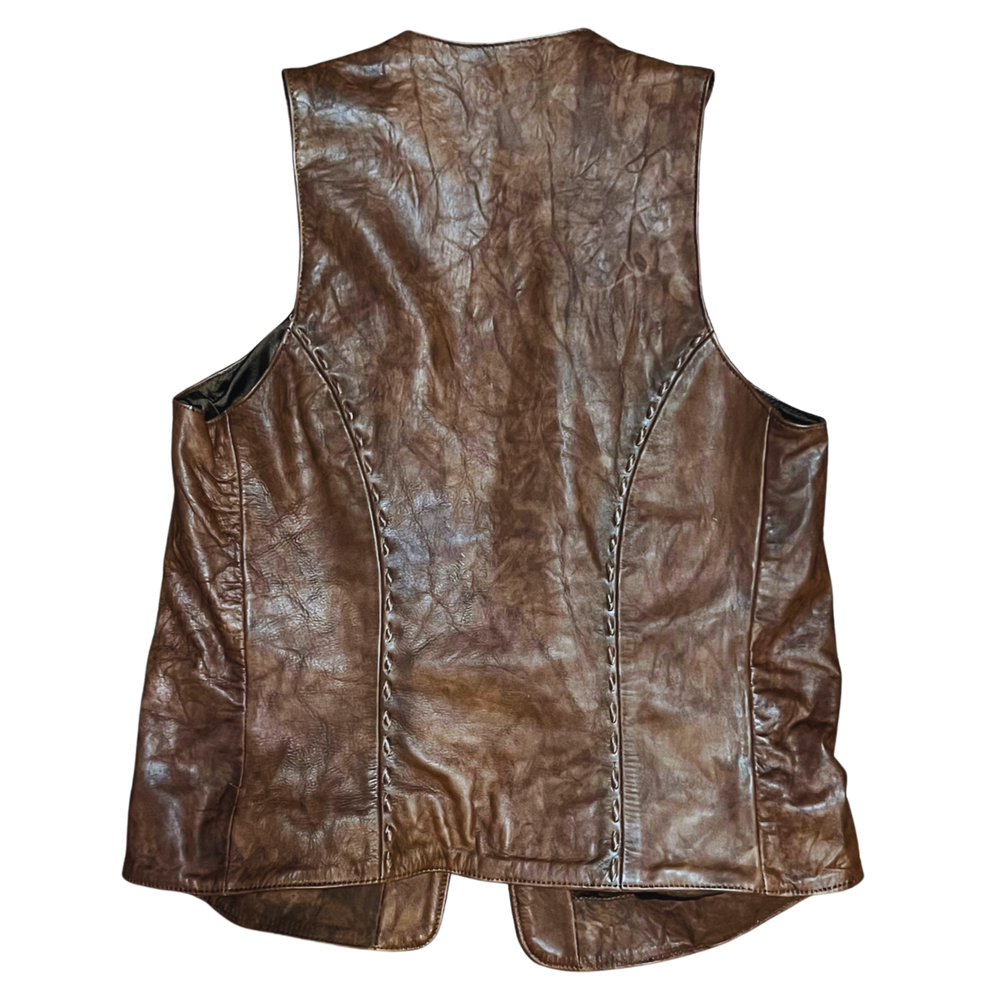 Kobler Carved Acorn Leather Women's Vest