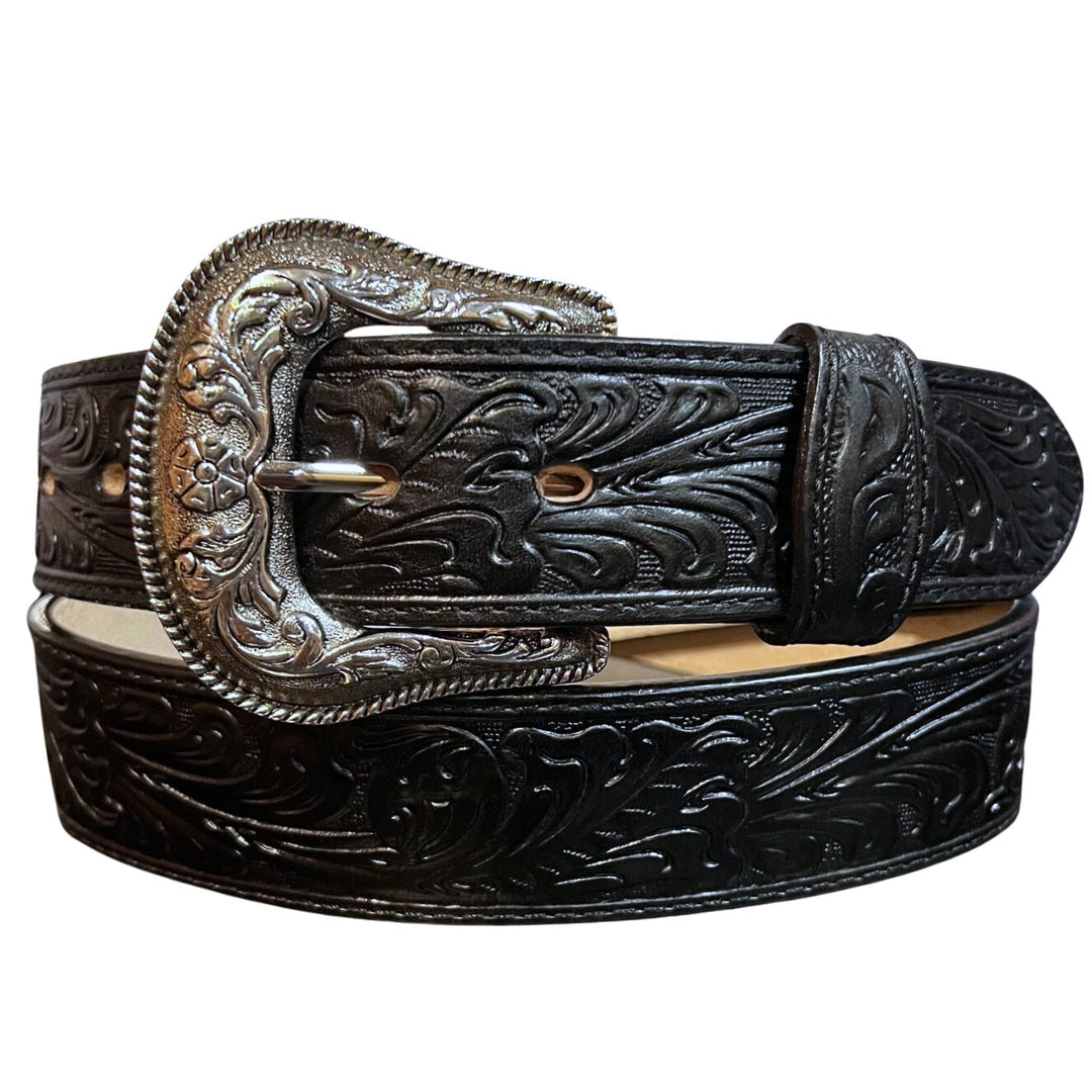 Jaac Arnold Tooled Black Belt 8232