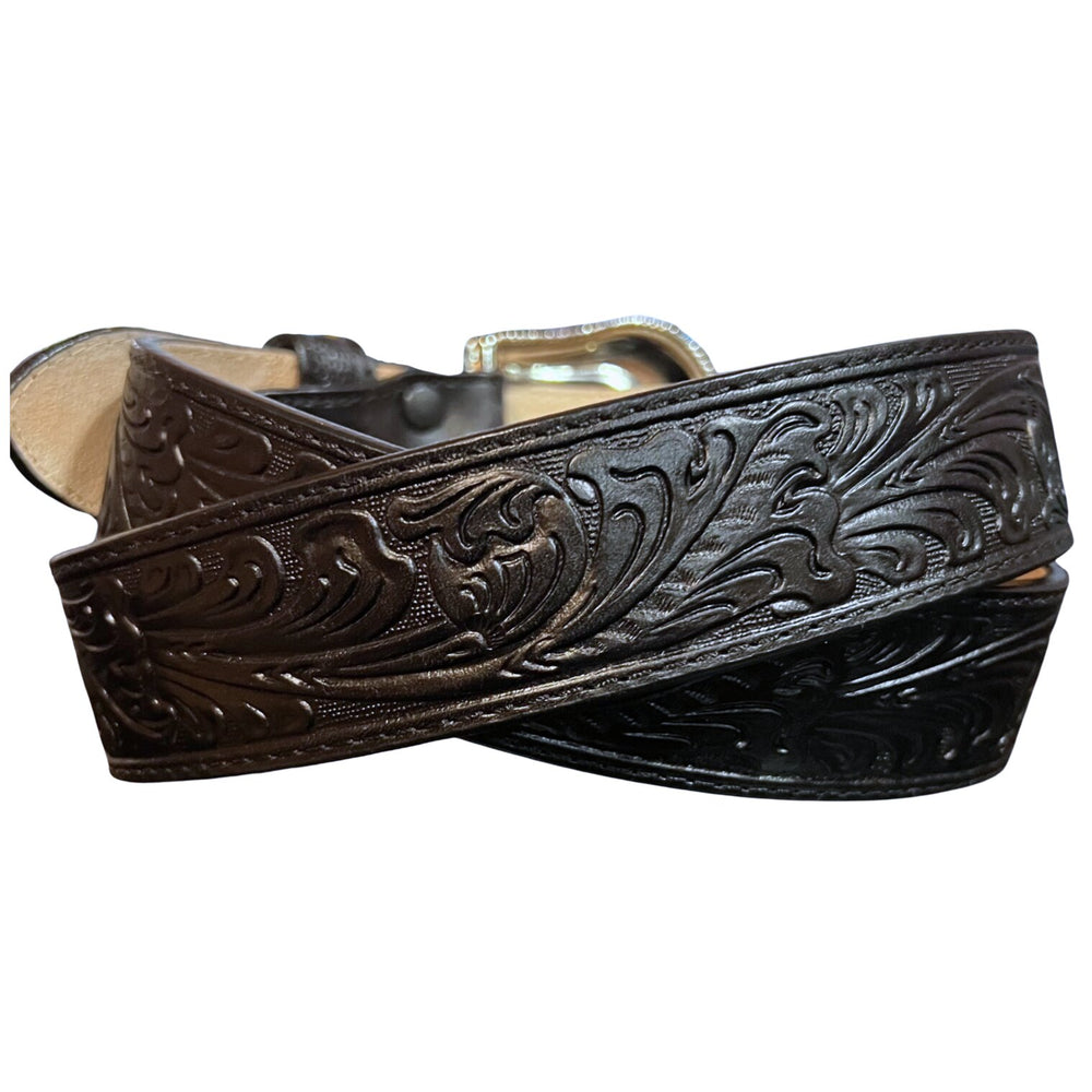 Jaac Arnold Tooled Black Belt 8232