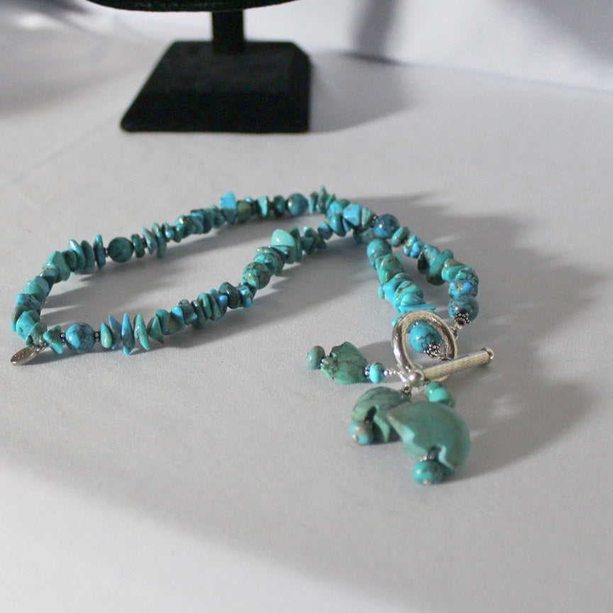 Paige Wallace Turquoise Dangles Necklace 346B