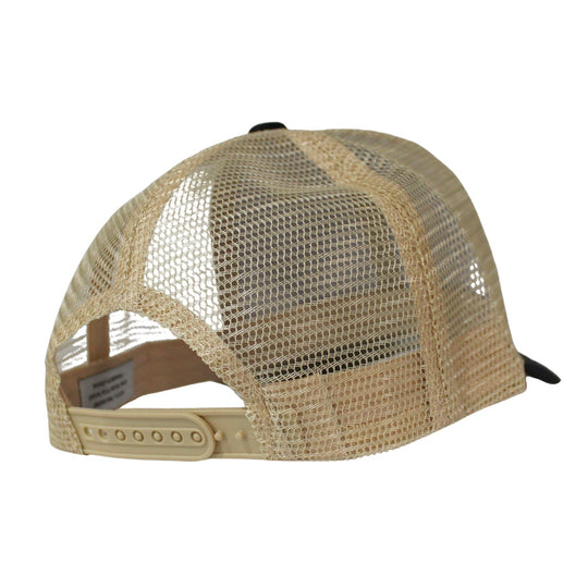 Wild Bill's Black Leather Patch Trucker Cap