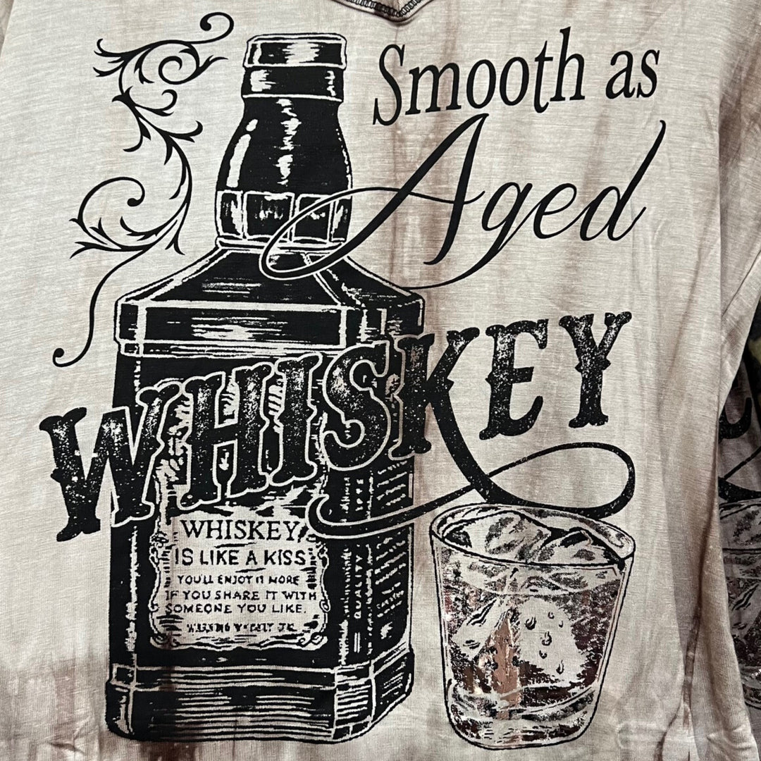 Liberty Wear Smooth as Aged Whiskey Women's Tee 7020