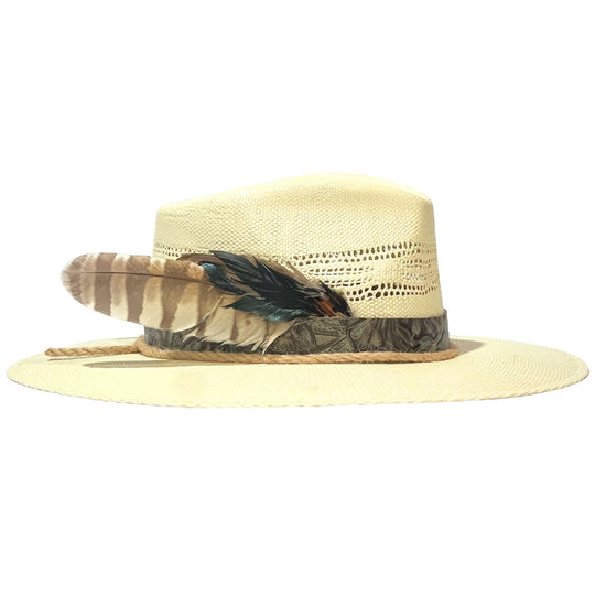 Caimey "Crocodile Ann" Straw Flat Brim