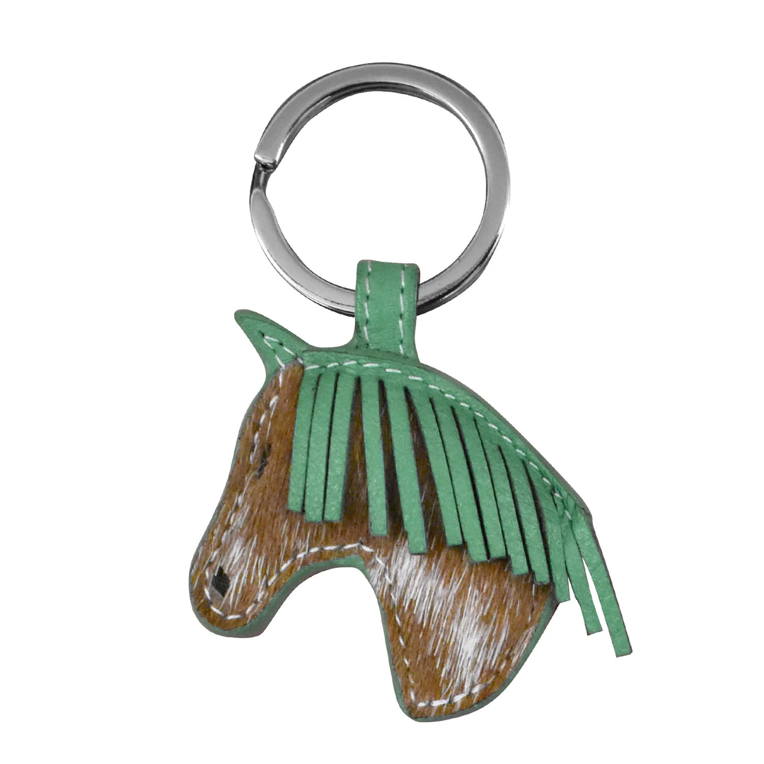 ili Horse Charm Key Chain Turquoise 6177
