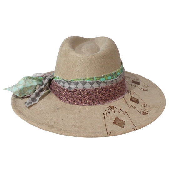 Betsy Simmons Aztec Queen Wool Flat Brim