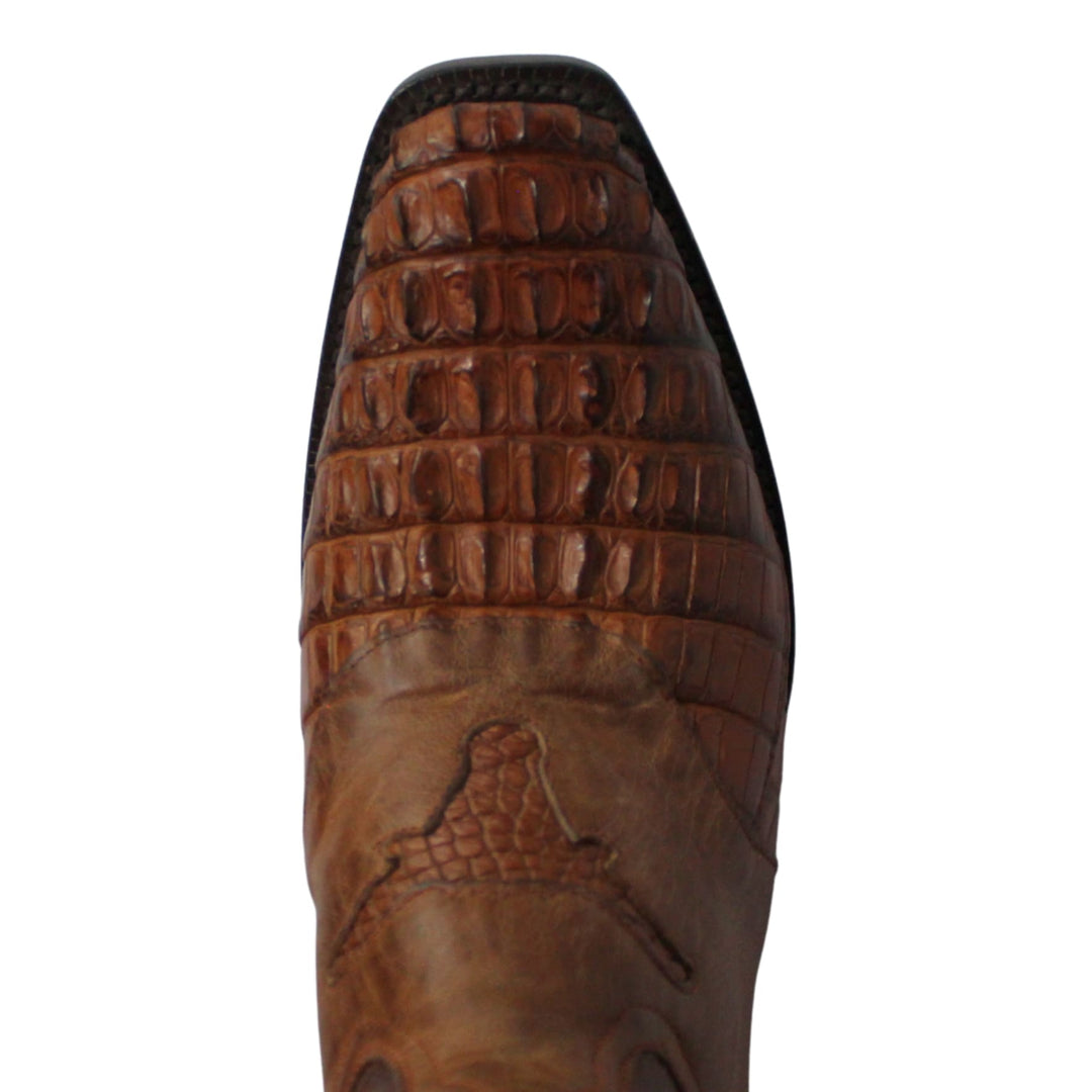 Black Jack Reverse Crocodile Tail Men's Boot MU157