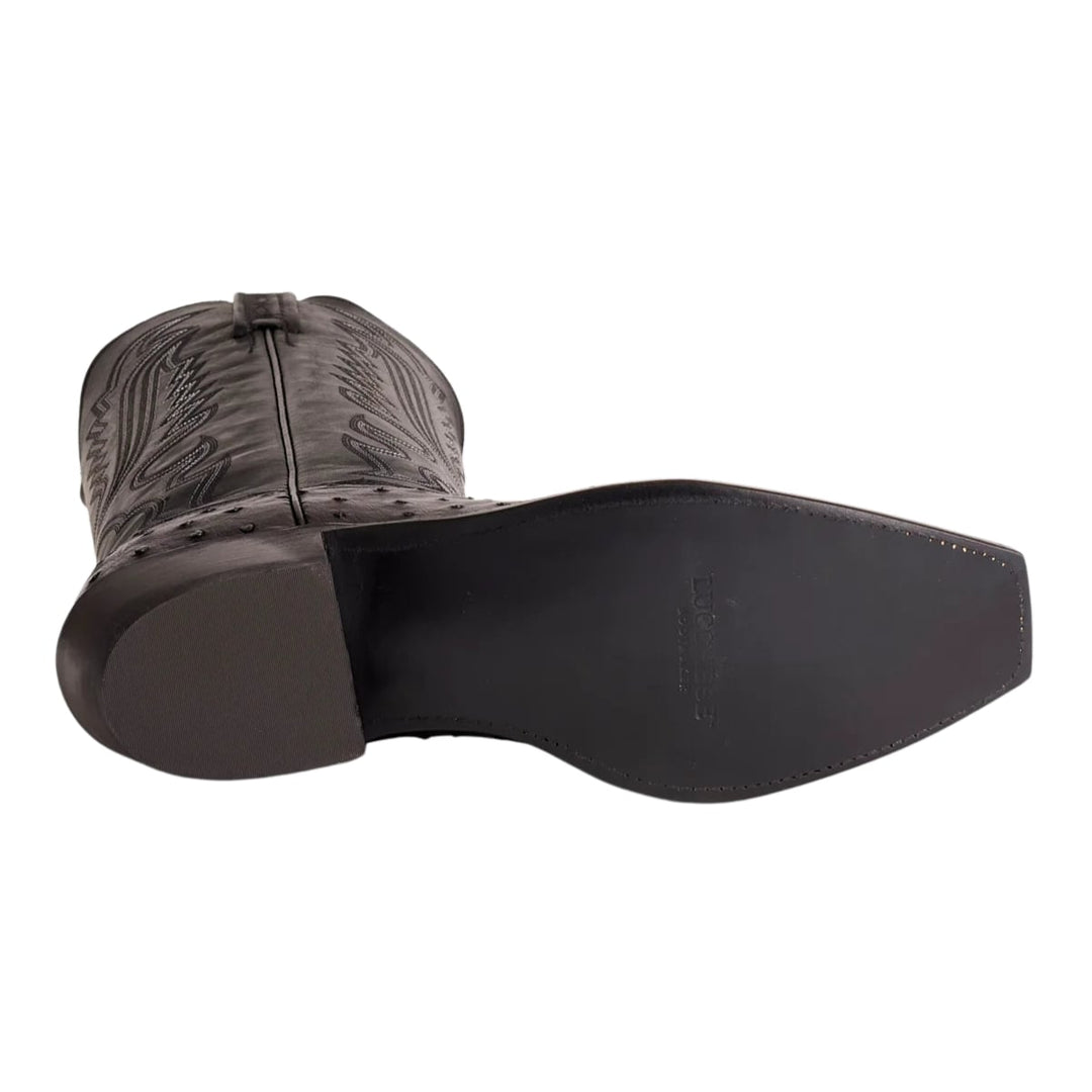Lucchese Luke Black FQ Ostrich Men's Boot N1155