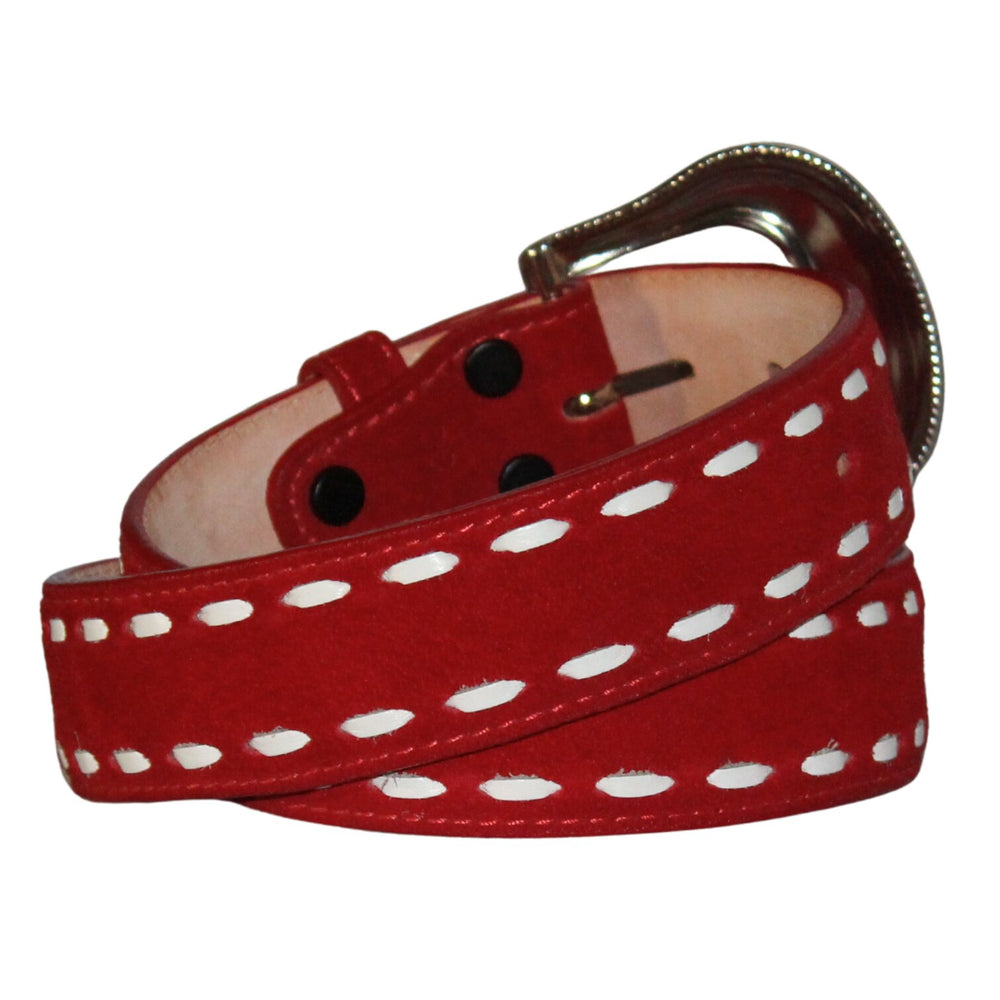Jaac Arnold Suede Red Belt 8416