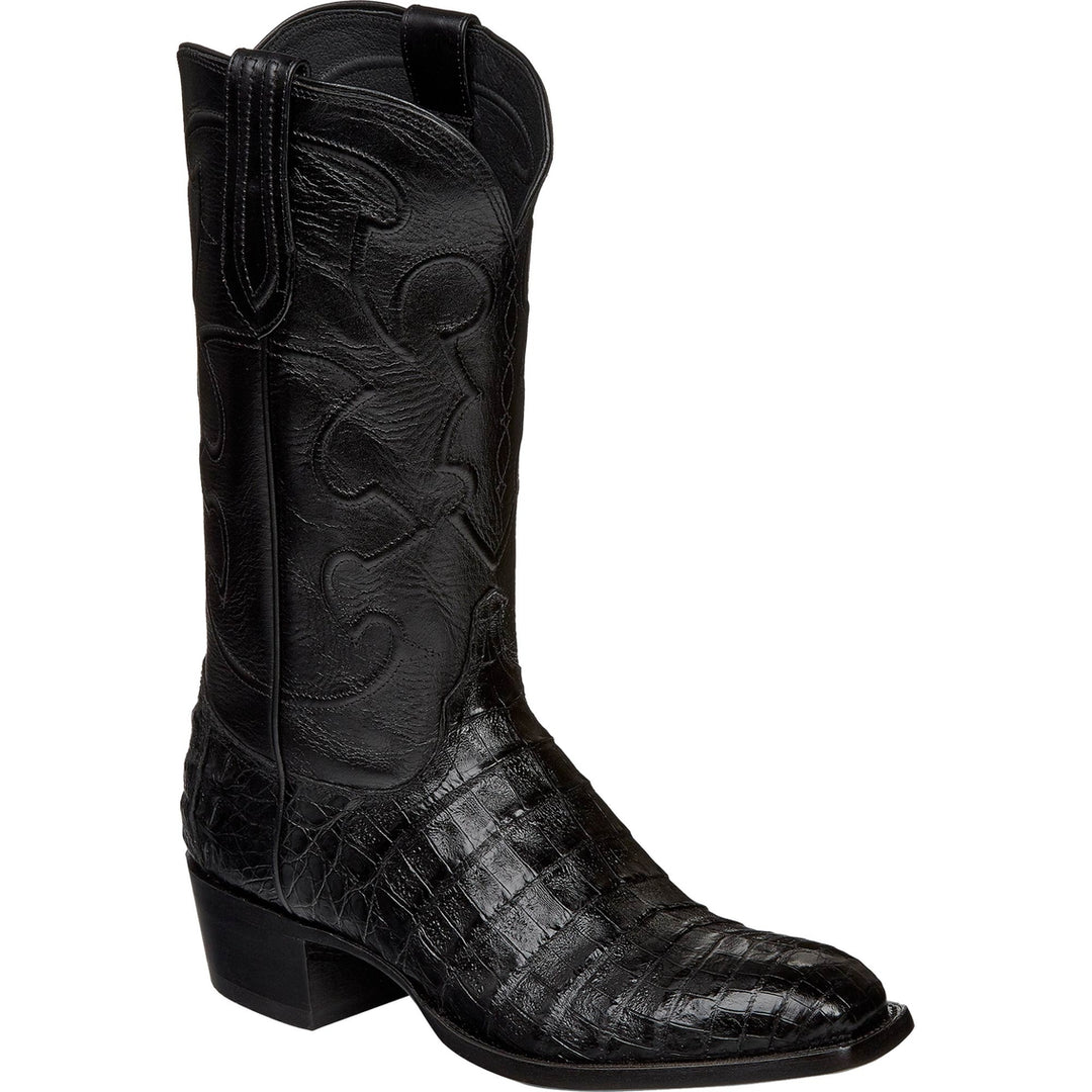 Lucchese Charles Black Caiman Belly M1636