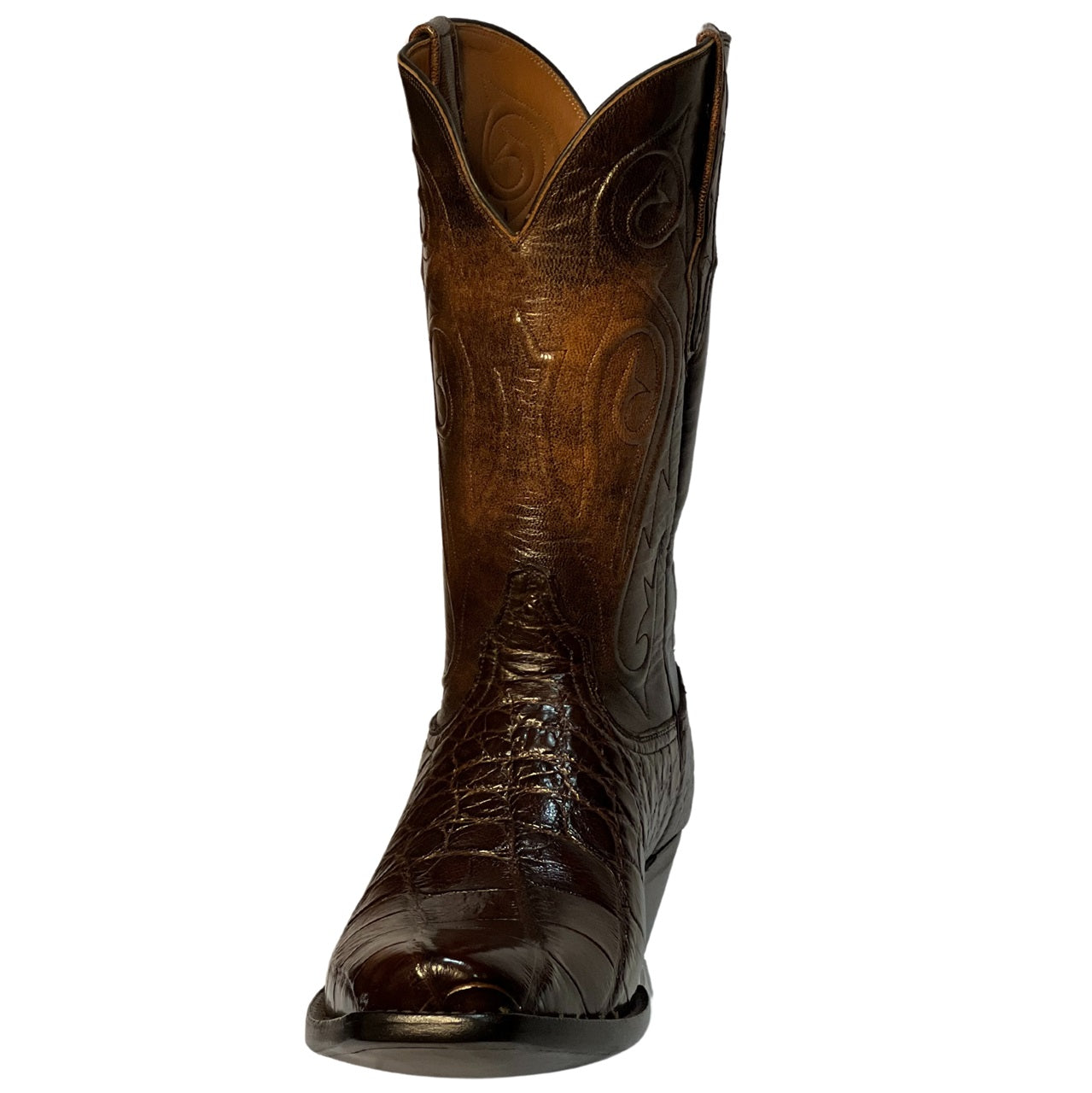 Black Jack Gator Belly Chocolate Men's Boot CH528 – Wild Bill's