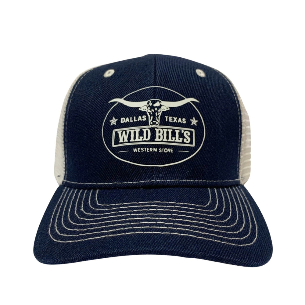 Wild Bill's Blue White Logo Trucker Cap