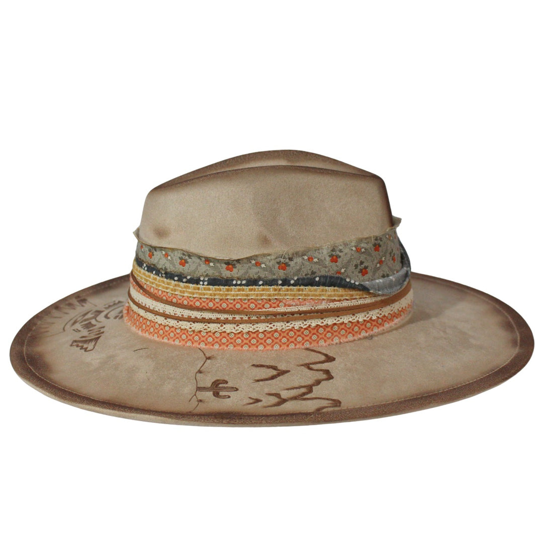 Betsy Simmons Desert Dreamscape Wool Flat Brim