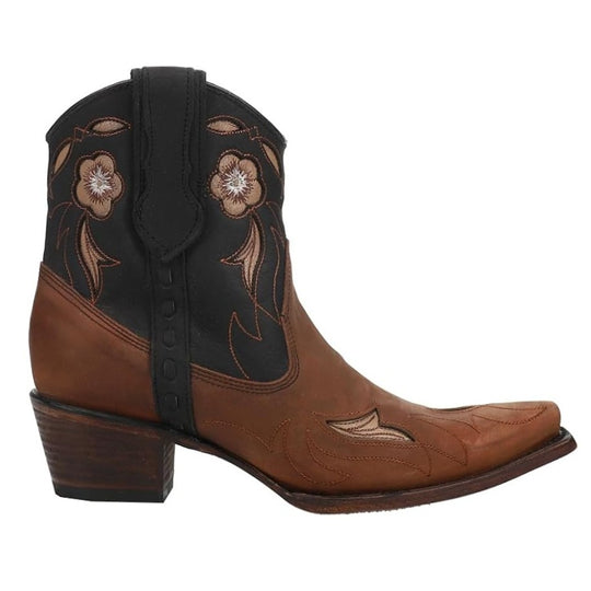 Circle G Camel Floral Women's Bootie L6096