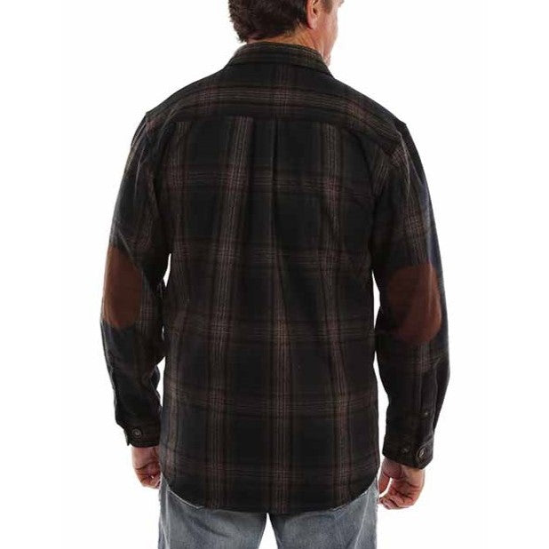 Scully Flannel Suede Elbow Patch Men's Button Up 5388 – Wild