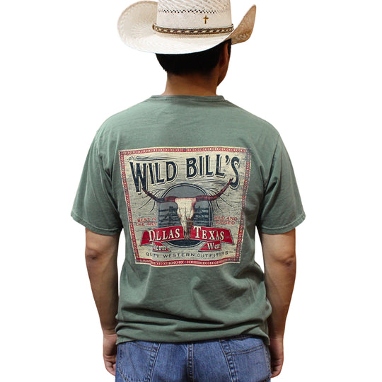 Wild Bill's Western Store Olive Graphic Tee