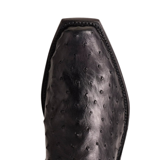 Lucchese Luke Black FQ Ostrich Men's Boot N1155