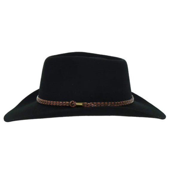 Outback Forbes Black Wool Hat 1153