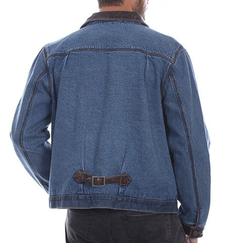Scully Denim and Leather Trim Men's Jacket 2014193
