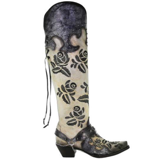 Corral Rose Embroidery Over the Knee Women's Boot A3843