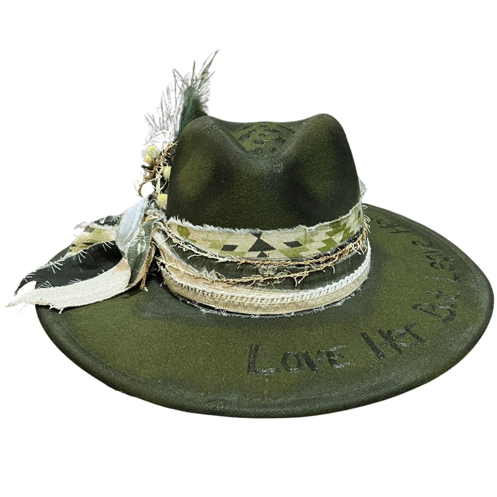 Betsy Simmons "Love Her But Leave Her Wild" Wool Flat Brim