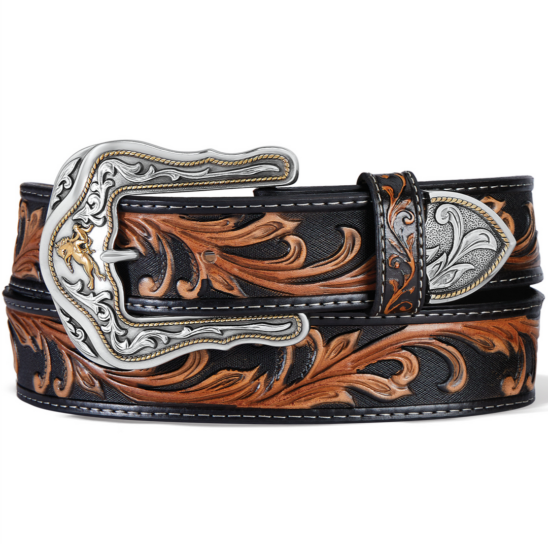Tony Lama Westerly Ride Black and Brown Belt C41519