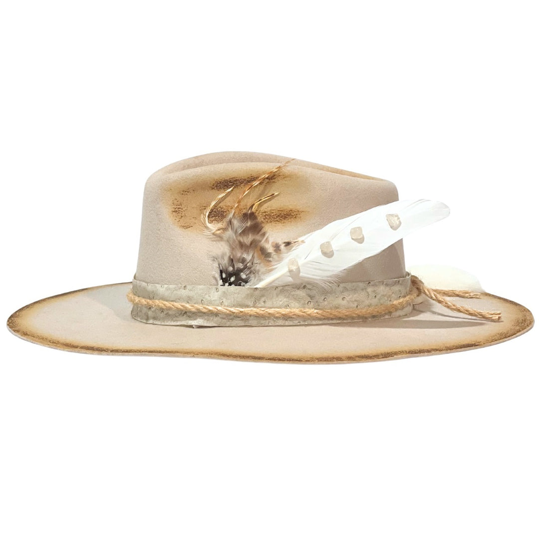 Caimey "Fur Fancy" Wool Flat Brim