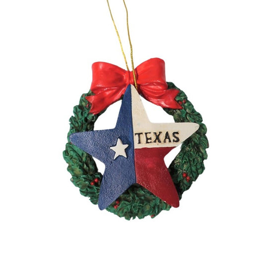 JT Texas Star Wreath Ornament TX80483