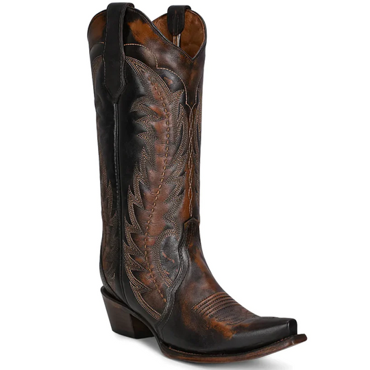 Circle G Brown Embroidery Triad Women's Boot L5872