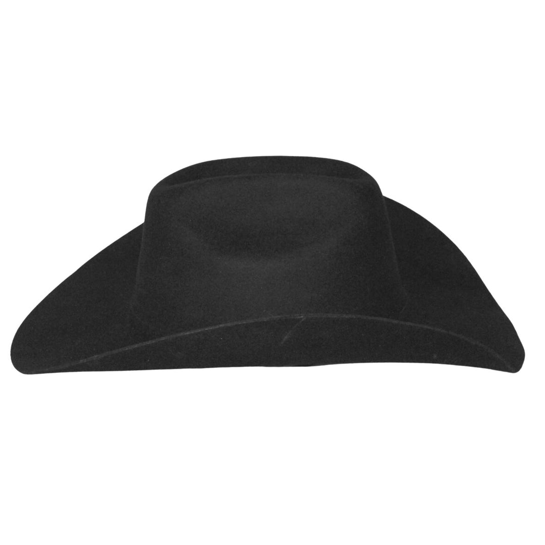 Wild Bill's Broken Horn 4X Black Wool Cowboy Hat 8013