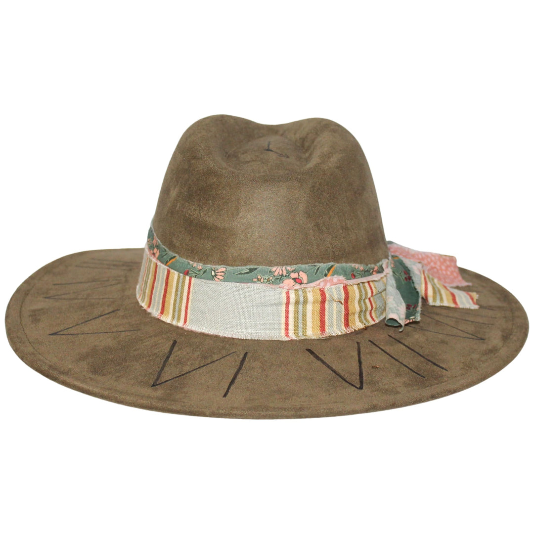 Betsy Simmons Roman Numerals Flat Brim