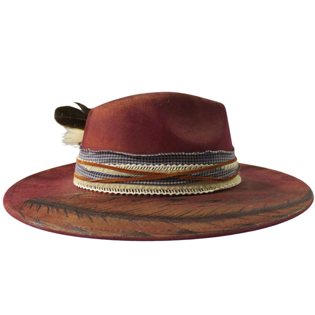 Betsy Simmons Desert Rose Wool Flat Brim